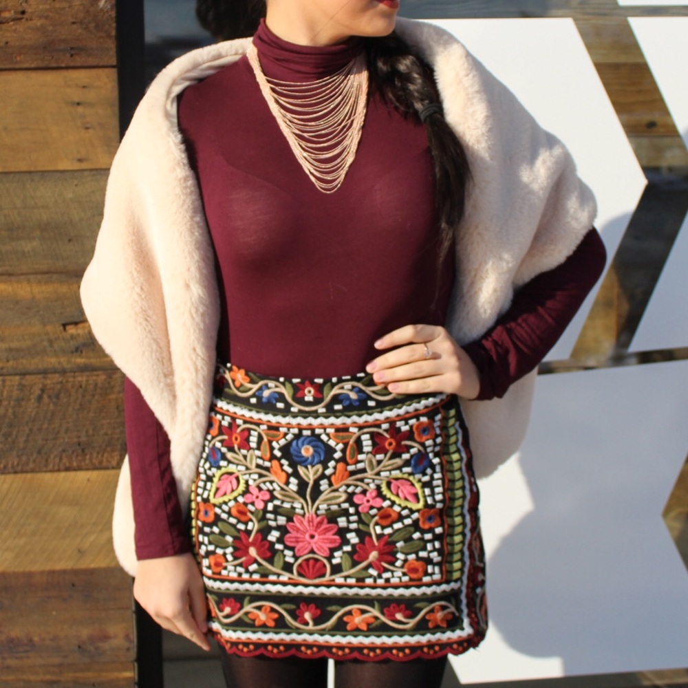 Embroidered Skirt